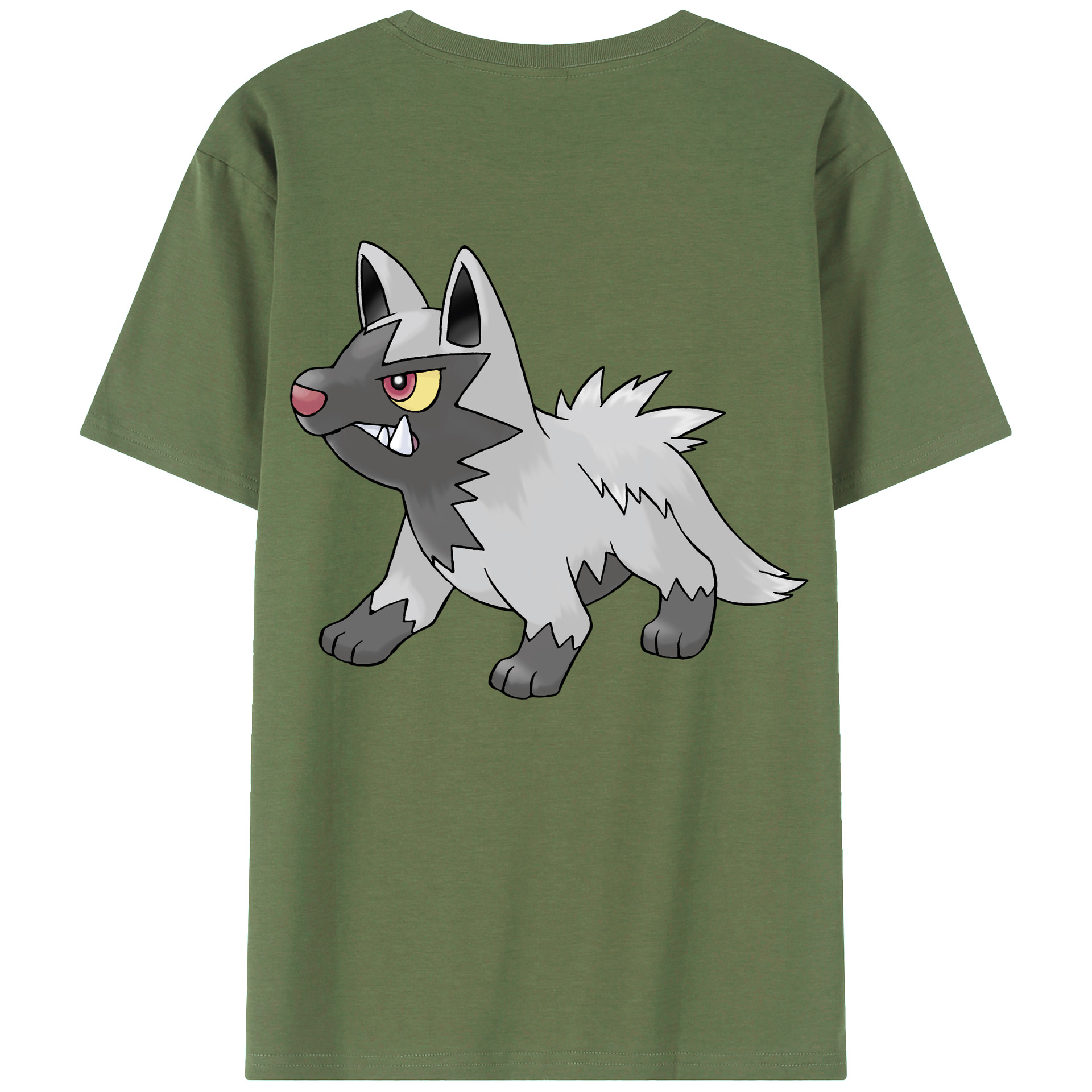（画像用） ポケットモンスター Pokémon 綿100％ メンズ半袖Tシャツ（バックプリント） 通気性